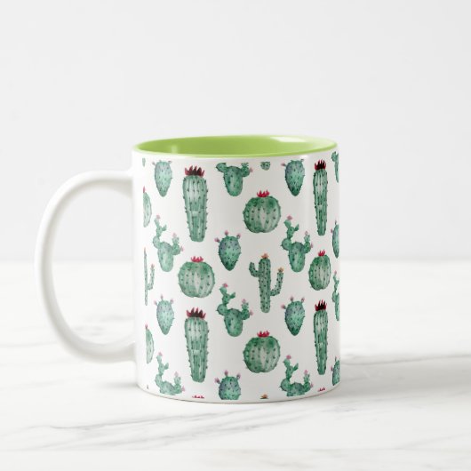Cactus Design, Coffee Mok,  Tweekleurige Koffiemok (Links)