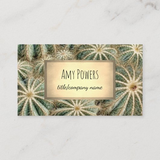 Cactus Design Custom visitekaartje dubbelzijdig (Voorkant)