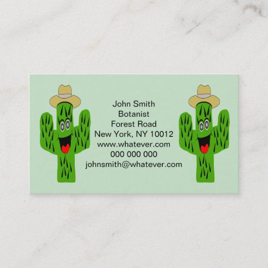Cactus Design Visitekaartje (Voorkant)