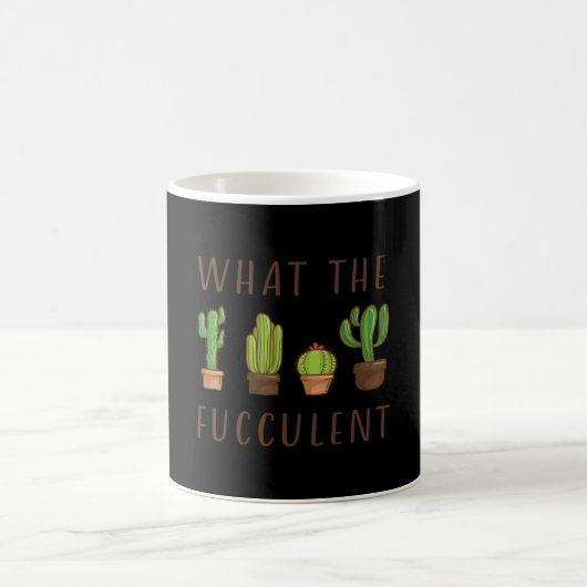 Cactus Design What the Fucculent Gift Koffiemok (Center)