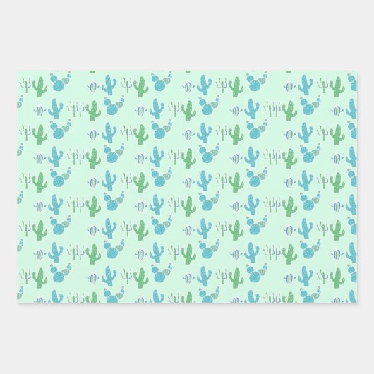 Cactus die als succesvol pasteitelpapier worden be inpakpapier vel (Voorkant 3)