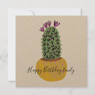 Cactus Dierenprint Illustratie