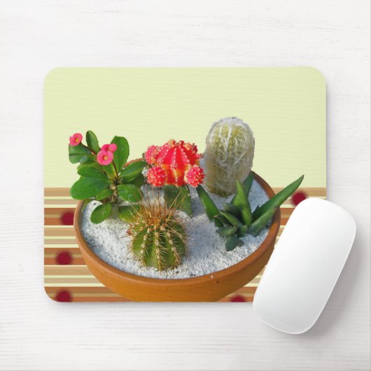 Cactus Dish Garden #1 Mousepad Muismat (Met muis)