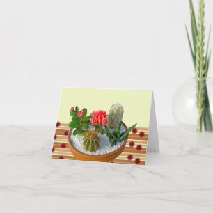 Cactus Dish Garden Note Kaart