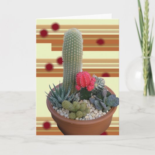 Cactus Dish Garden Note Kaart #2 (Voorkant)