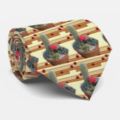 Cactus Dish Garden Stropdas #2 (Opgerold)