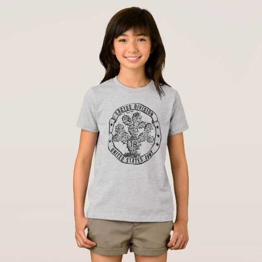 Cactus Division Vintage Embleem Tri-Blend Shirt (Voorkant volledig)