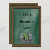 Cactus DJ 13th Birthday Kaart (Voorkant / Achterkant)