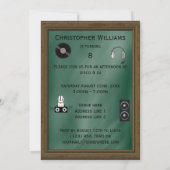 Cactus DJ 8th Birthday Kaart (Achterkant)