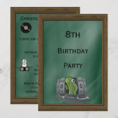 Cactus DJ 8th Birthday Kaart (Voorkant / Achterkant)