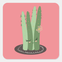 Cactus Doodle Cartoon Grappige Groen Roze