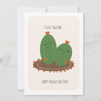 Cactus Doodle Valentines Day Kaart