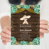 Cactus doop uitnodiging voor jongen