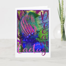 Cactus Dreams blank notecard Kaart