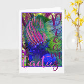 Cactus Dreams blank notecard Kaart (Gele Bloem)