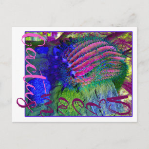 Cactus Dreams neon cactus Southwest briefkaart