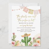 Cactus Drink Cold Salsa Hot Knot Verloving Fiesta Kaart (Voorkant)