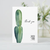 Cactus Droom · Modern Desert Chique · Botanische B Bedankkaart (Staand voorkant)