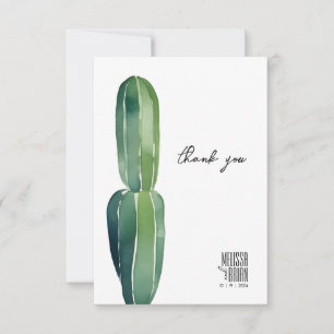 Cactus Droom · Modern Desert Chique · Botanische B Bedankkaart