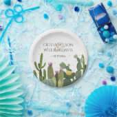 Cactus Elegant Wedding Papieren Bordje (Feest)