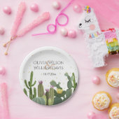 Cactus Elegant Wedding Papieren Bordje (Feest)
