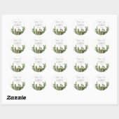 Cactus Elegante Trouw Ronde Sticker (Vel)