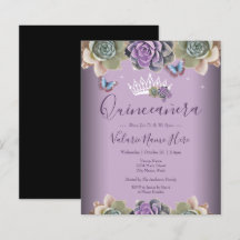 Cactus en Butterfly Elegant Quinceanera