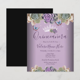 Cactus en Butterfly Elegant Quinceanera