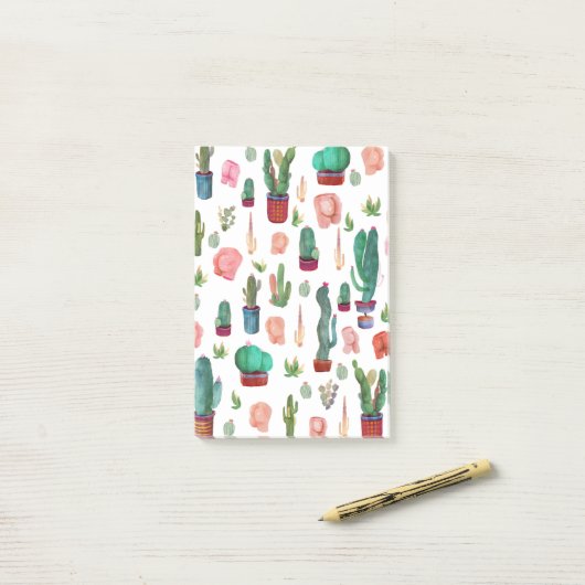 Cactus en Butts Post-it® Notes (Op bureau)
