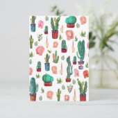 Cactus en Butts RSVP Kaartje (Staand voorkant)