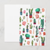 Cactus en Butts RSVP Kaartje (Voorkant / Achterkant)