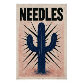 Cactus en decoratieve naalden perfect poster (Voorkant)