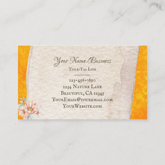  Cactus en Flower Southwest Succulent Visitekaartje (Achterkant)