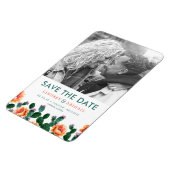 Cactus en Flowers Sla de datum op Magneet (Linkerzijde)