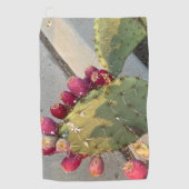 Cactus 🌵 en fruit golfhanddoek (Voorkant)