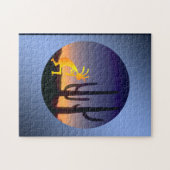 Cactus en Kokopelli Round Legpuzzel (Horizontaal)