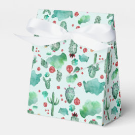 cactus en ladybug - lichtblauwe achtergrond bedankdoosjes