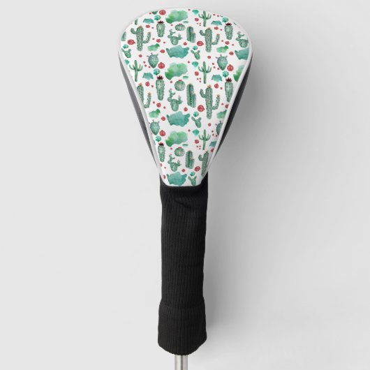 cactus en ladybug - patroon golfheadcover (Voorkant)