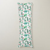 cactus en ladybug - patroon lichaamskussen (Voorkant Verticaal)