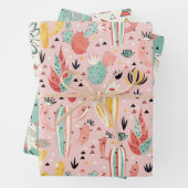 Cactus en Llama Inpakpapier Vel (In situ)