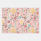 Cactus en Llama Inpakpapier Vel (Voorkant)