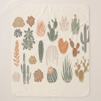 Cactus en naadloos naadloos naadloos naadloos naak sherpa deken