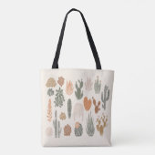 Cactus en naadloos naadloos naadloos naadloos naak tote bag (Achterkant)
