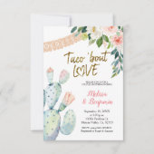 Cactus en Pampas Taco Bout Love Couple Shower Kaart (Voorkant)