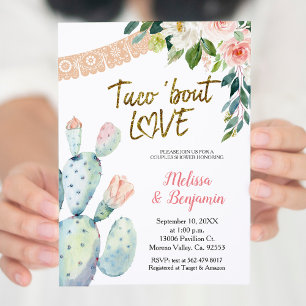 Cactus en Pampas Taco Bout Love Couple Shower Kaart