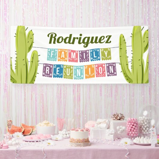 Cactus en Papel Picado Garland Texas Spandoek (Feest)