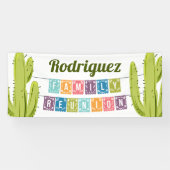 Cactus en Papel Picado Garland Texas Spandoek (Horizontaal)
