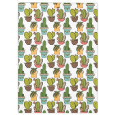 Cactus en successen binnenshuis in potten klembord (Achterkant)