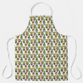 Cactus en successen binnenshuis in potten schort (Voorkant)