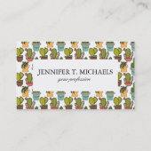 Cactus en successen binnenshuis in potten visitekaartje (Voorkant)